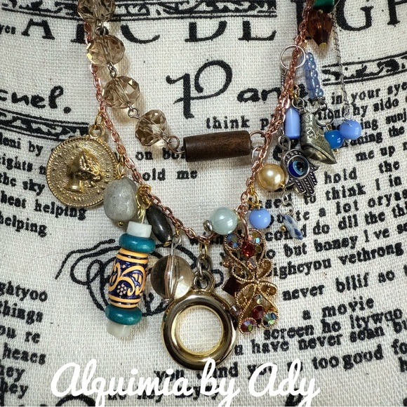 Alquimia Multicolor Bohemian Necklace - Picture 4 of 4